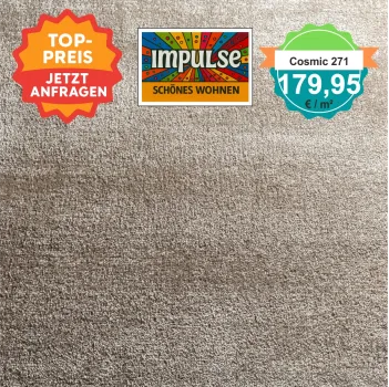 „Jab Cosmic Velours Teppich 4 m breit – weiches, luxuriöses Wohnzimmerambiente“